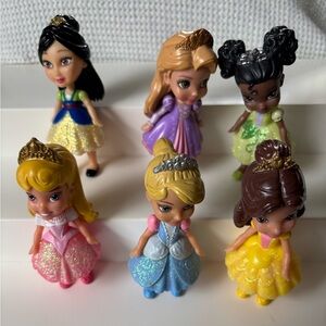 Disney princess 3” mini toddler doll Mulan  Belle Cinderella Aurora Tiana SB lot